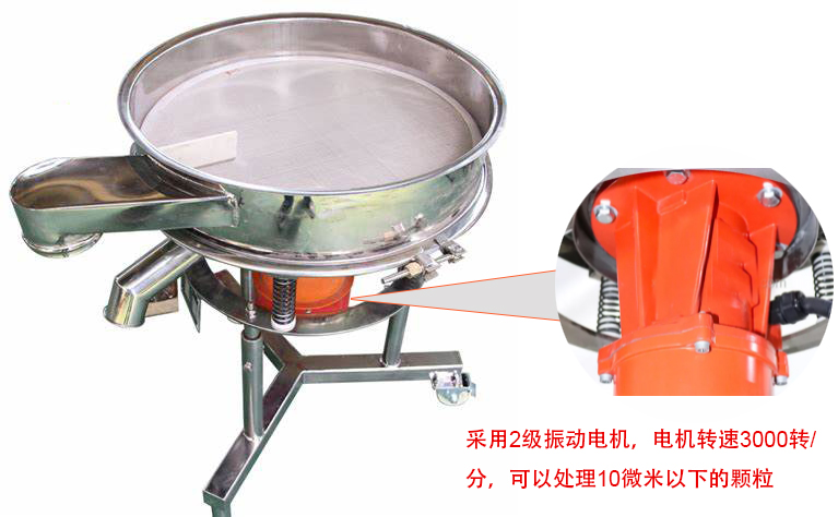高頻篩特點：框體加高可防止?jié){液往外飛濺；加擋料板可加快排料，提高篩分效率