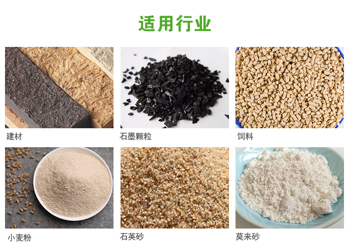 高頻振動篩主要用于化工，建材，石墨顆粒，飼料，小麥粉，石英砂，豆?jié){，果汁等各種物料的干法、濕法篩分、分級、脫水，過濾。