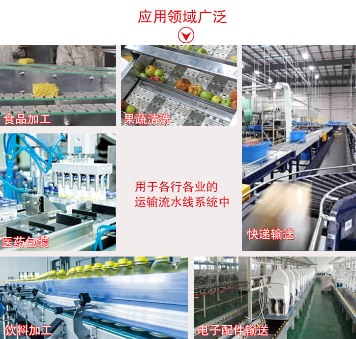 鏈板輸送機適用行業(yè)：食品加工，果蔬清洗等行業(yè)